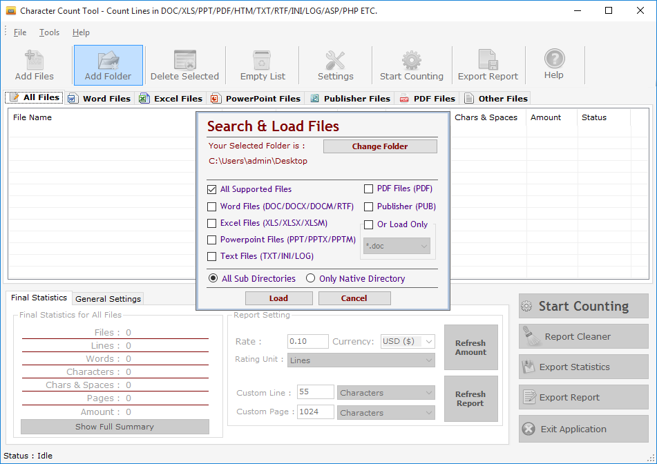 Character Count Tool