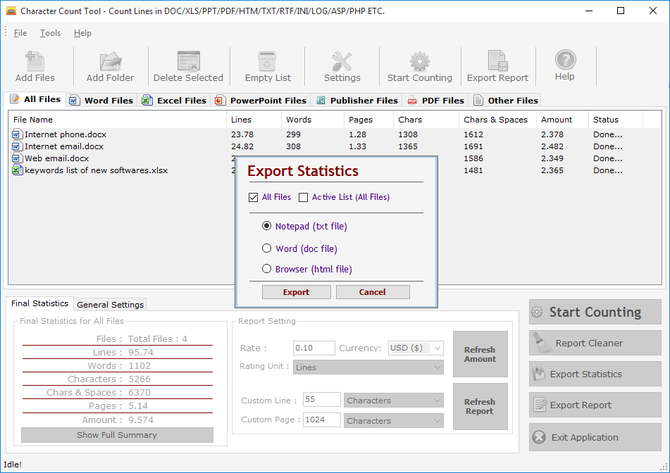 Character Count Tool