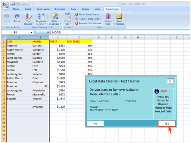 Excel Data Cleaner