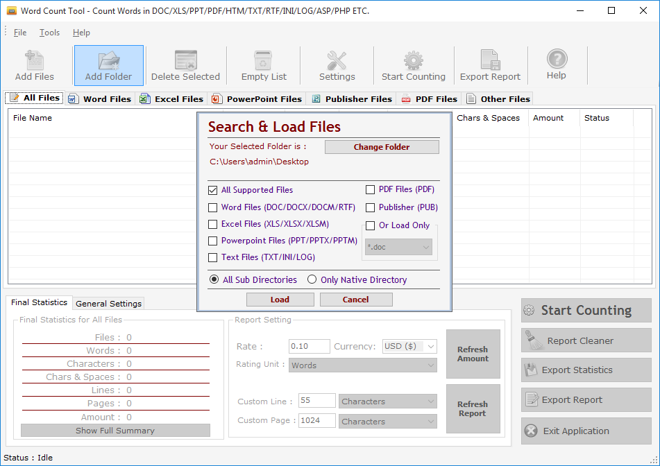 Word Count Tool